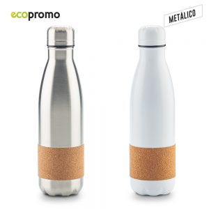 Botilito Metálico, doble pared en acero inoxidable