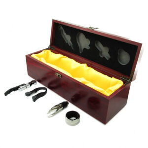 Set de vino en madera