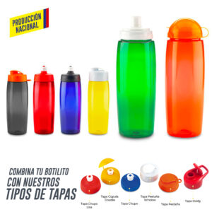 Botilito en PET: Libre de BPA, atóxico 100%, reciclable y reutilizable