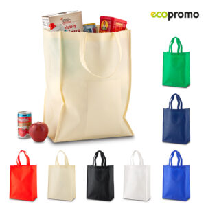 Bolsa en cambrel con manijas reforzadas y fuelle.