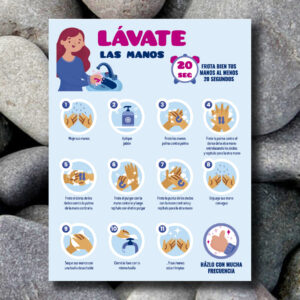 SEÑALITICA GUIA LAVADO DE MANOS