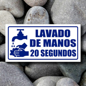 SEÑALIZACION LAVADO DE MANOS 20 SEGUNDOS