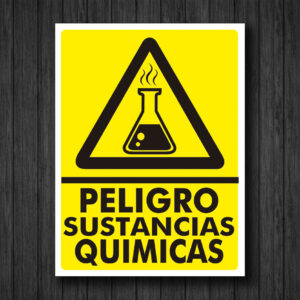 SEÑALETICA PELIGRO SUSTANCIAS QUIMICAS