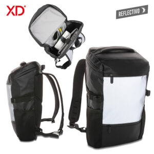 Morral con piezas reflectivas
