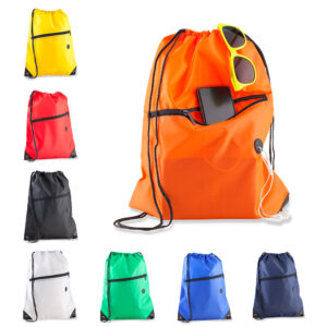 Tula morral con bolsillo
