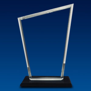 TROFEO DE VIDRIO TRAPECIO