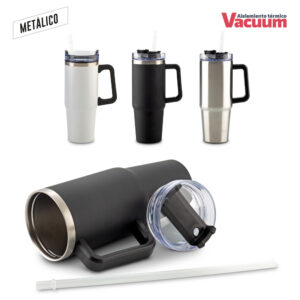 Mug metálico vacuum en acero inoxidable