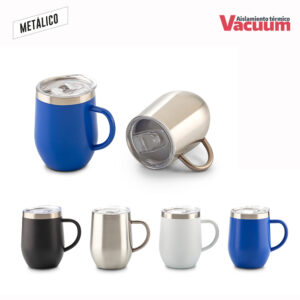 Mug Metálico con aislamiento térmico