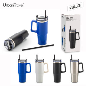 Mug metálico en acero inoxidable