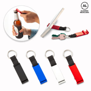 Llavero en aluminio reciclado